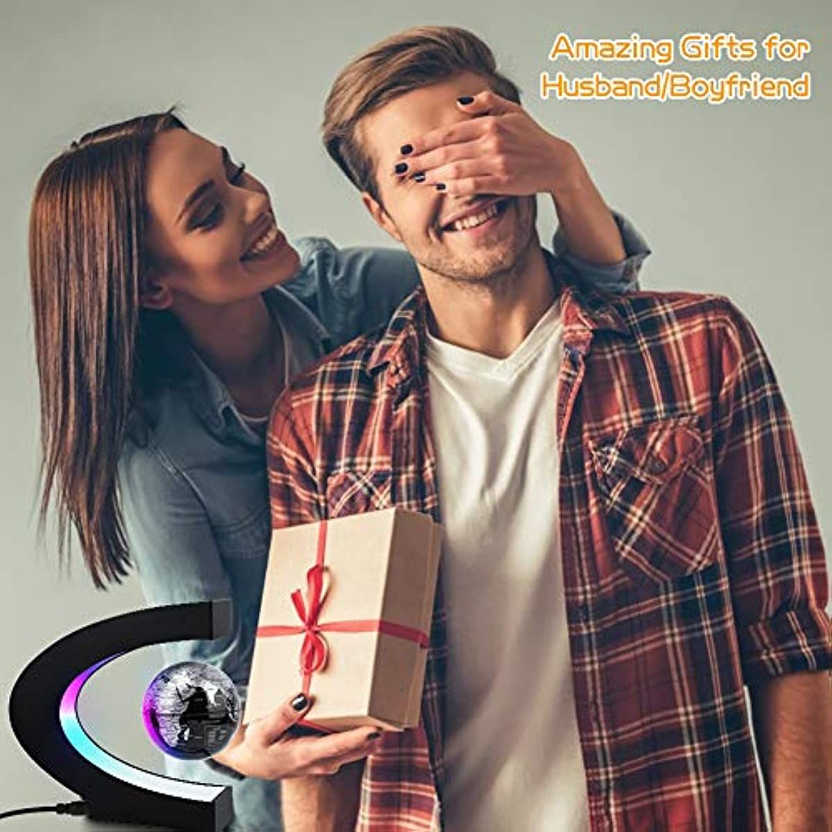 Magnetic Levitating Globe with LED Light; Cool Tech Gift for Men Father Boys; Birthday Gifts for Kids; Floating Globes World Desk Gadget Decor in Office Home/Display Frame Stand - Image 4