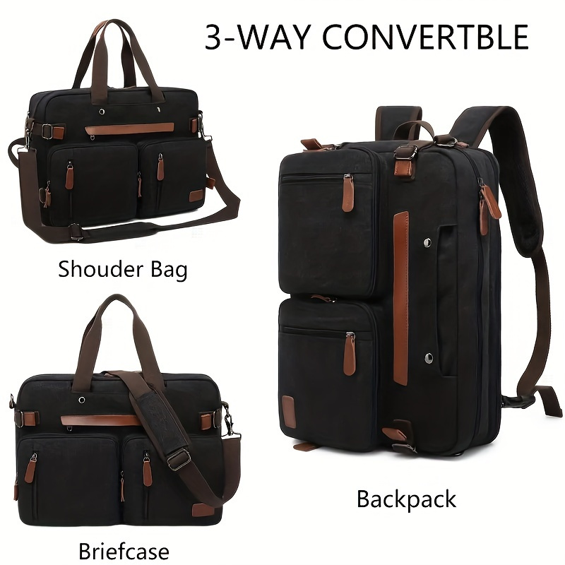 15.6 Inch And 17.3 Inch 3 In 1 Computer Laptop Carry Bag Office Designer Waterproof Business Laptop Briefcase Bag 1pc - Image 3