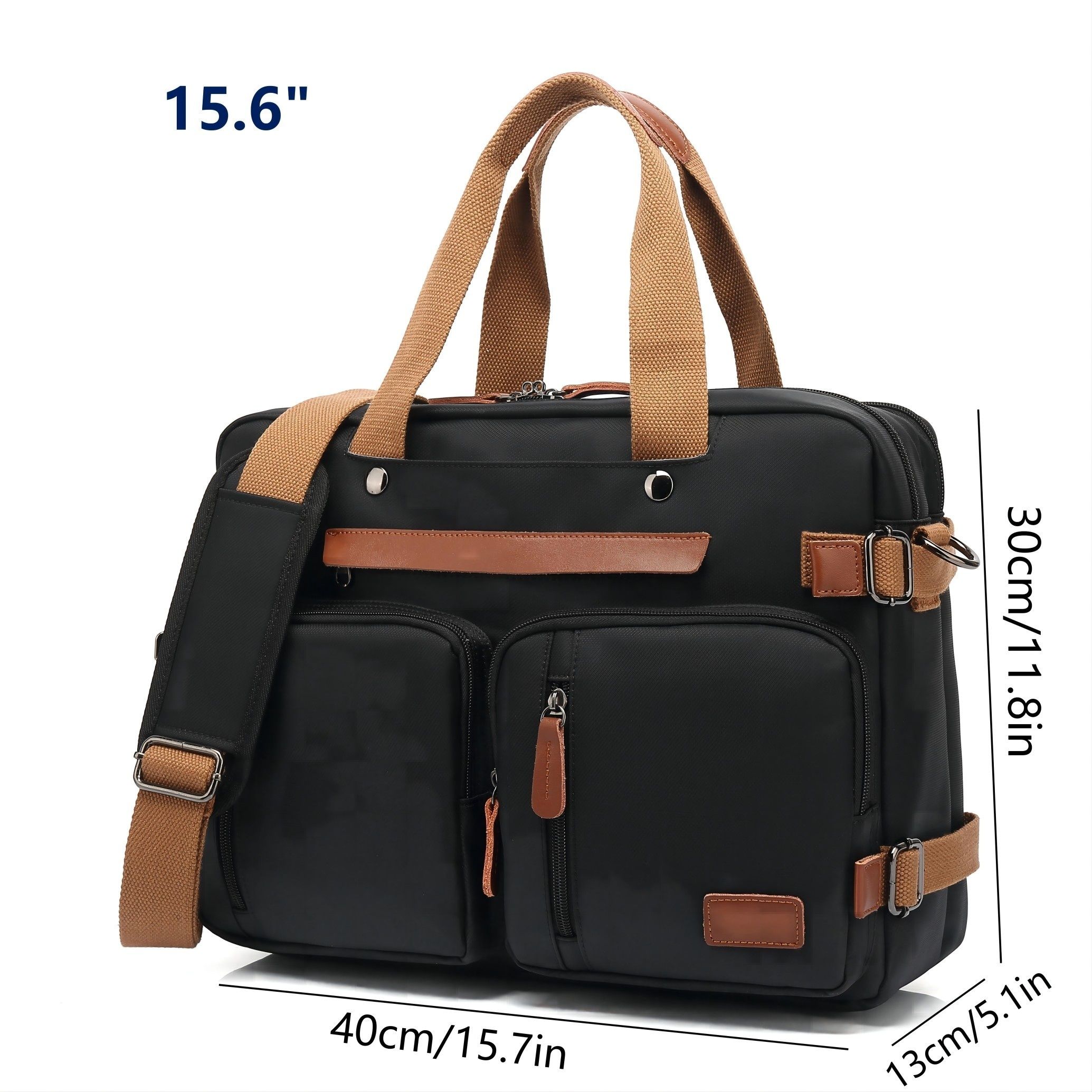 15.6 Inch And 17.3 Inch 3 In 1 Computer Laptop Carry Bag Office Designer Waterproof Business Laptop Briefcase Bag 1pc - Image 7