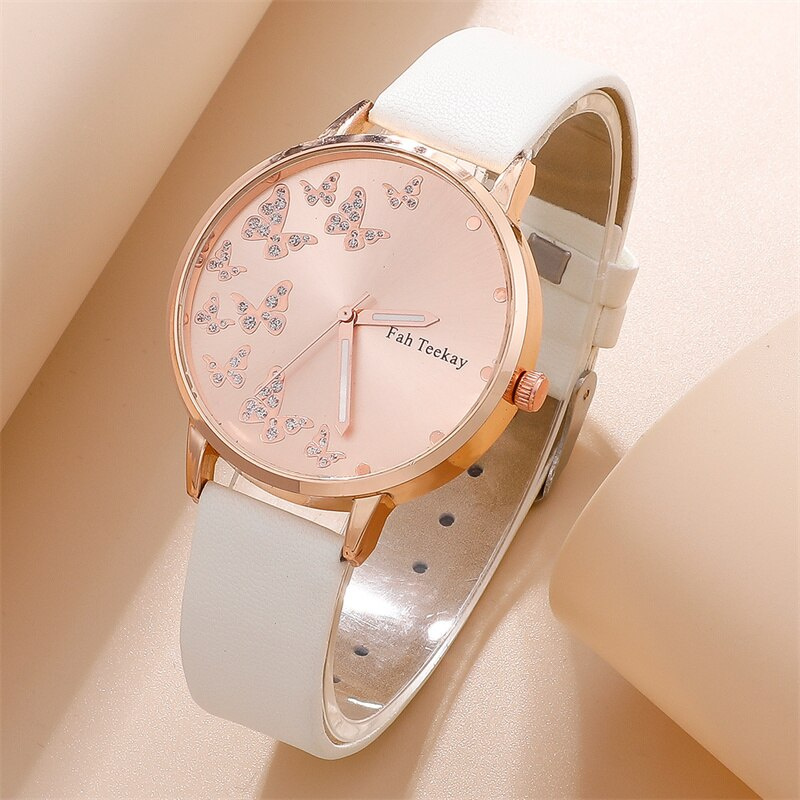 2pcs Women's Watches Set Ladies Fashion Watch New Simple Casual Women's Analog WristWatch Bracelet Gift(No Box) - Image 5