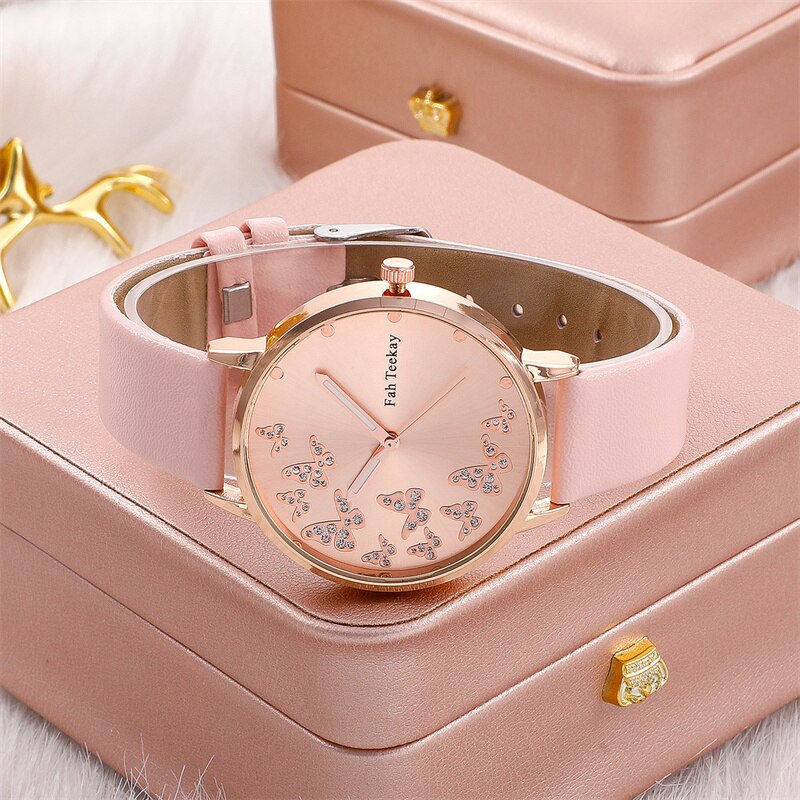 2pcs Women's Watches Set Ladies Fashion Watch New Simple Casual Women's Analog WristWatch Bracelet Gift(No Box) - Image 7