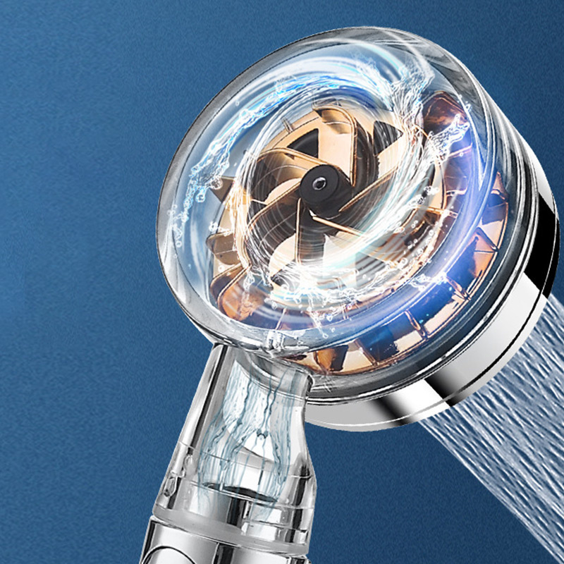 Shower Head High Pressure Filter Spray Nozzle Bathroom Turbine Fan Pressure Boost Adjustable Water Saving Home Bath Accessories - Image 4