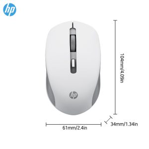 HP Wireless Silent Mouse - Ergonomic Right-Handed Design; And 2.4GHz Reliable Connection - Works For Computers And Laptops