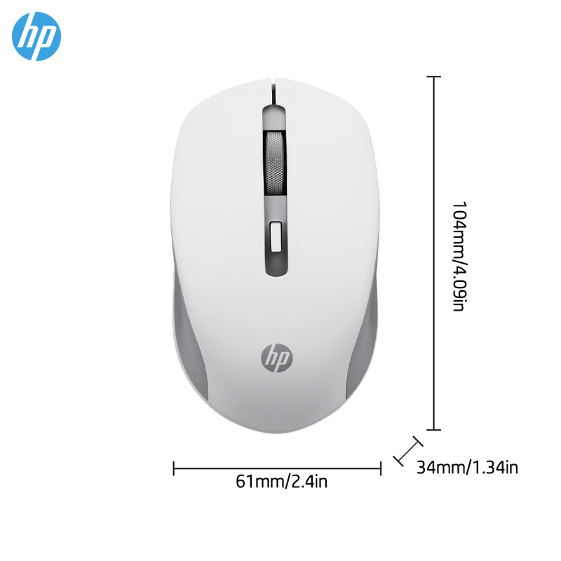 HP Wireless Silent Mouse - Ergonomic Right-Handed Design; And 2.4GHz Reliable Connection - Works For Computers And Laptops