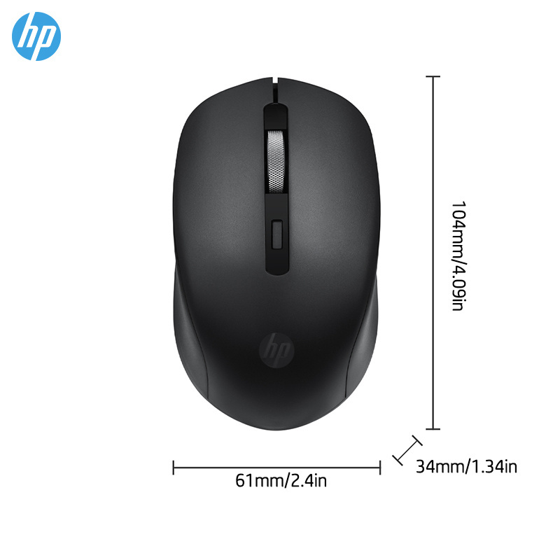 HP Wireless Silent Mouse - Ergonomic Right-Handed Design; And 2.4GHz Reliable Connection - Works For Computers And Laptops - Image 4