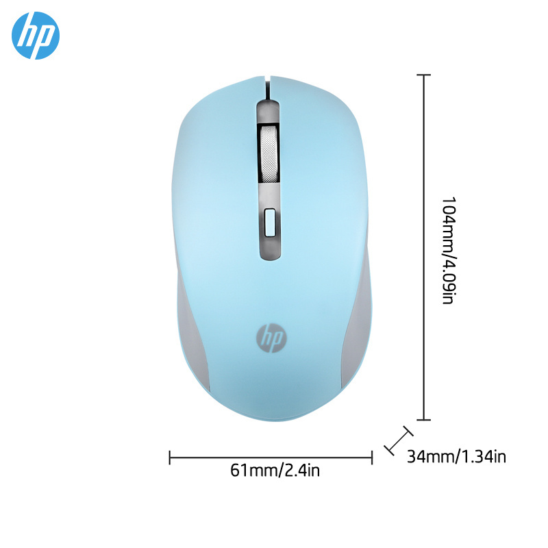 HP Wireless Silent Mouse - Ergonomic Right-Handed Design; And 2.4GHz Reliable Connection - Works For Computers And Laptops