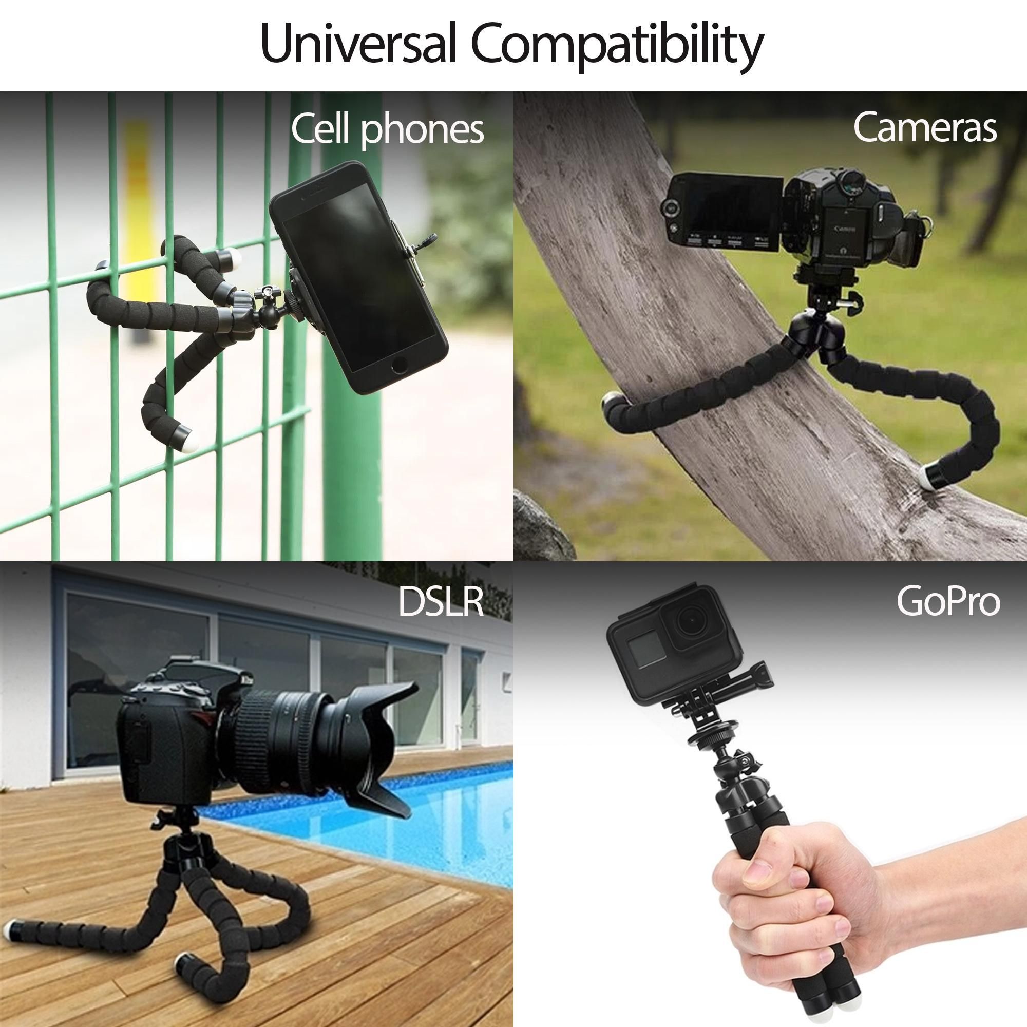 Octopus Tripod Universal Adjustable Stand Phone Holder for iPhone Camera - Image 4