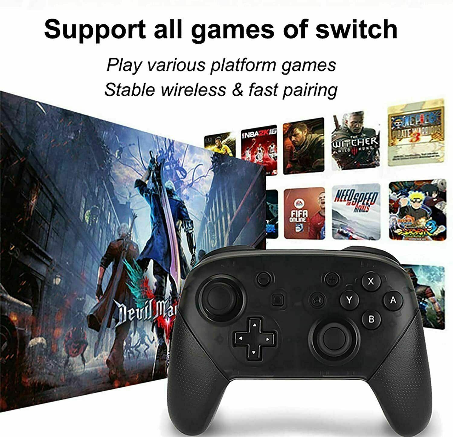 Pro Wireless Game Controller Gamepad Joystick Remote For Nintendo Switch / Lite - Image 3