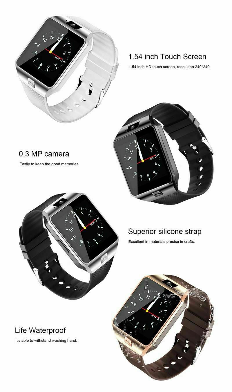 Bluetooth Smart Watch w/Camera Waterproof Phone Mate For Android Samsung iPhone - Image 6