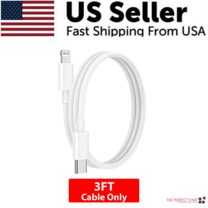 2024 20W USB-C Fast Charger PD Adapter Cable For iPhone 14/13/12/11 XR Pro iPad