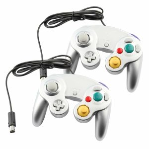 2 Pack Wired NGC Controller Gamepad for Nintendo GameCube GC & Wii U Console USA