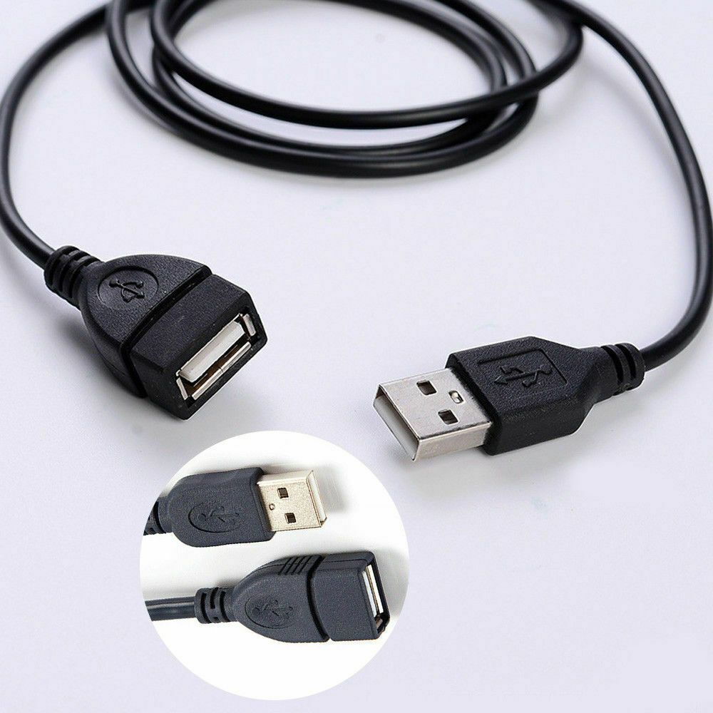 6FT USB 2.0 Male to Female Extension Data Charger Cable Cord Adapter M/F 6 Feet - Image 2