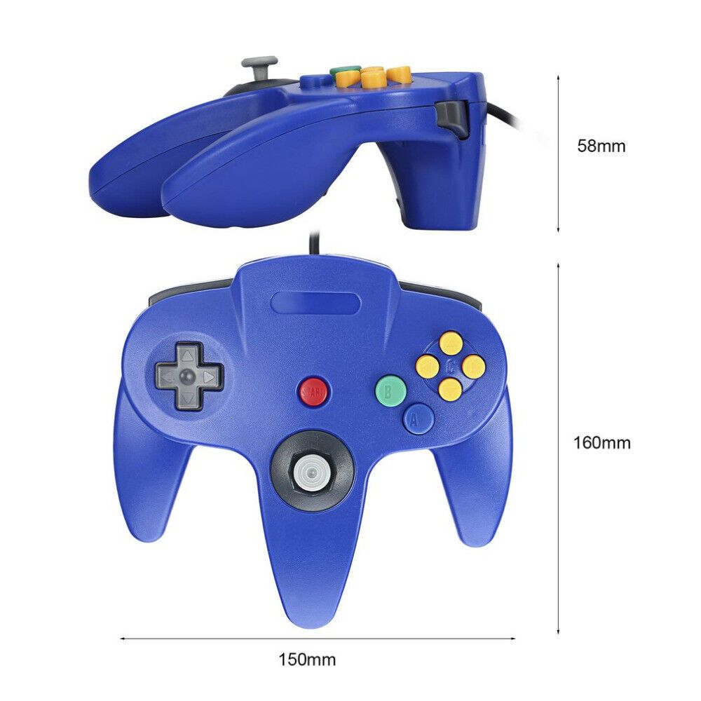 New Wired Controller Joystick Compatible With Nintendo 64 N64 Video Game Console - Image 5