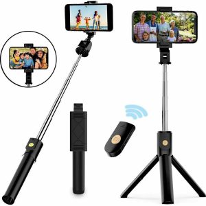 Selfie Stick Tripod Remote Desktop Stand Cell Phone Holder For iPhone Samsung US