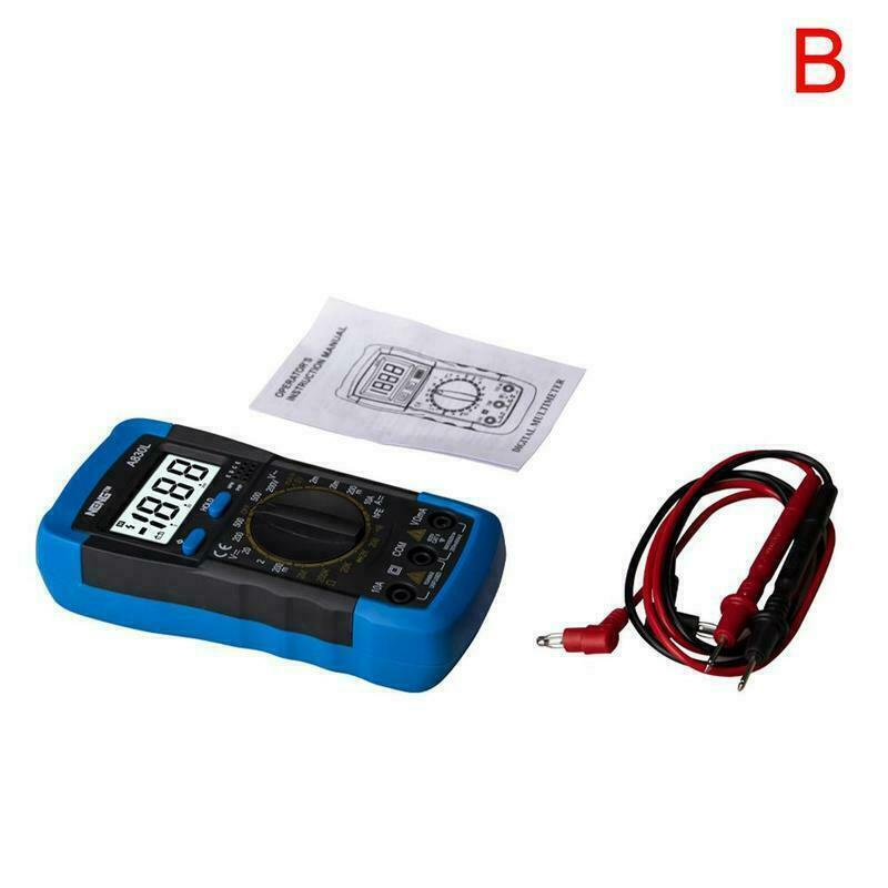 Digital Multimeter AC DC Voltmeter Ammeter Ohmmeter Volt Tester Meter XL830L USA - Image 3