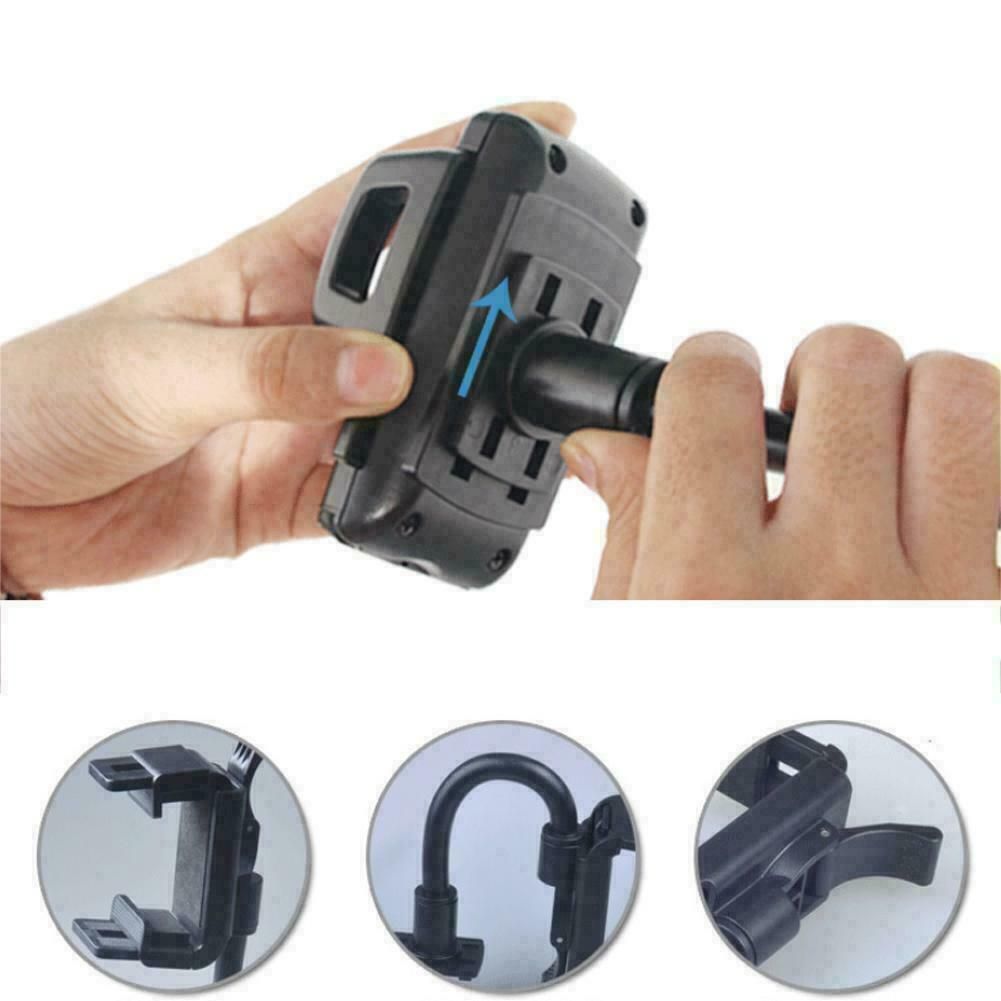 Universal 360° Car Rearview Mirror Mount Stand Holder Cradle For Cell Phone GPS - Image 3