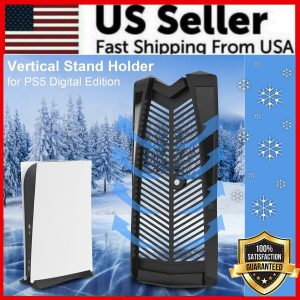 Vertical Stand Mount Dock Holder Base For Sony PlayStation5 PS5 ULTRA HD Console