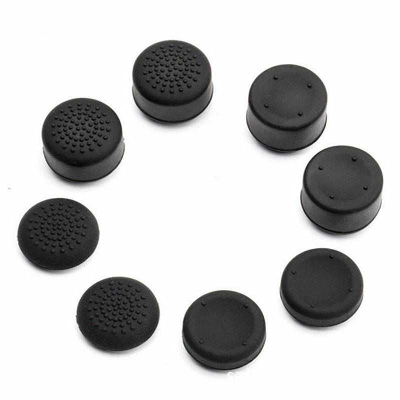 8Pcs Black Silicone Thumb Stick Grip Cover Caps For PS4 & Xbox One Controller US - Image 4