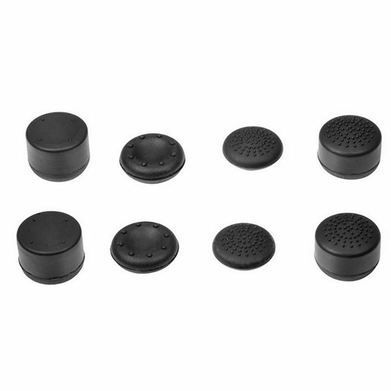 8Pcs Black Silicone Thumb Stick Grip Cover Caps For PS4 & Xbox One Controller US - Image 5