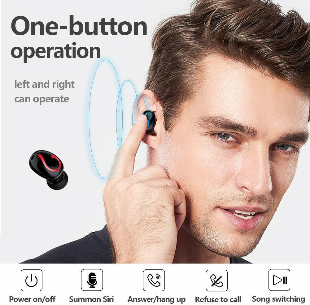 Bluetooth 5.1 Headset TWS Wireless Earphones Mini Earbuds Stereo Headphones IPX7 - Image 3