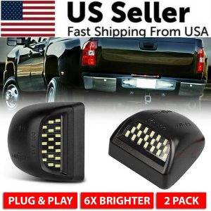 For Chevy Silverado Avalanche 1999-2013 BRIGHT SMD LED License Plate Lights Lamp