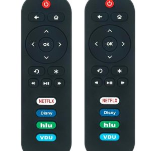 Pack of 2 RC280 Replace Remote Control fit for All TCL Roku TV 65S535 32S335 50S431 55S431 32S331 65S431 75S431 43S421 43S525 75S435 65S435 43S425-B 43S435 75S435 85S435 55S421 70S421 43S431 55S435