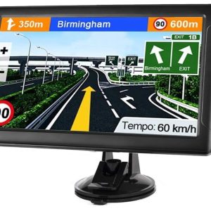 GPS Navigation for Car, Latest 2025 Map,7 inch Touch Screen Real Voice Spoken Turn-by-Turn Direction Reminding Navigation System for Cars, Vehicle GPS Satellite Navigator with(Free Lifetime Updates)