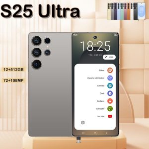 I25 Ultra 5G Smartphone, Unlocked Cell Phone, 6.8" HD Screen Unlocked Phones,  , 6000mAh Battery, Built in Pen, 12+512GB, Android 14, Face ID+Fingerprint Lock