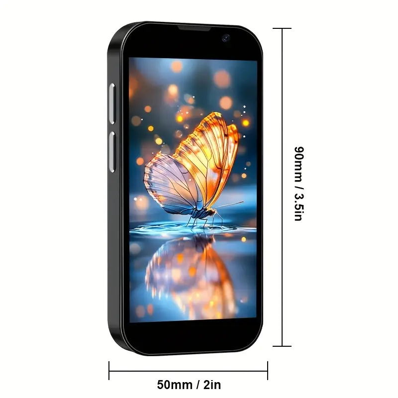 Mini Phone, 3.5" HD Touch Screen Mini Smartphone, Unlocked Android Compact Mobile Phone for Kids &Students, Cell Phone Wih Quad-Core Dual SLM, Face LD, 3GB+64GB, Best Creative Holiday Gifts - Image 3