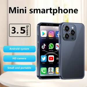 Mini Phone, 3.5" HD Touch Screen Mini Smartphone, Unlocked Android Compact Mobile Phone for Kids &Students, Cell Phone Wih Quad-Core Dual SLM, Face LD, 3GB+64GB, Best Creative Holiday Gifts