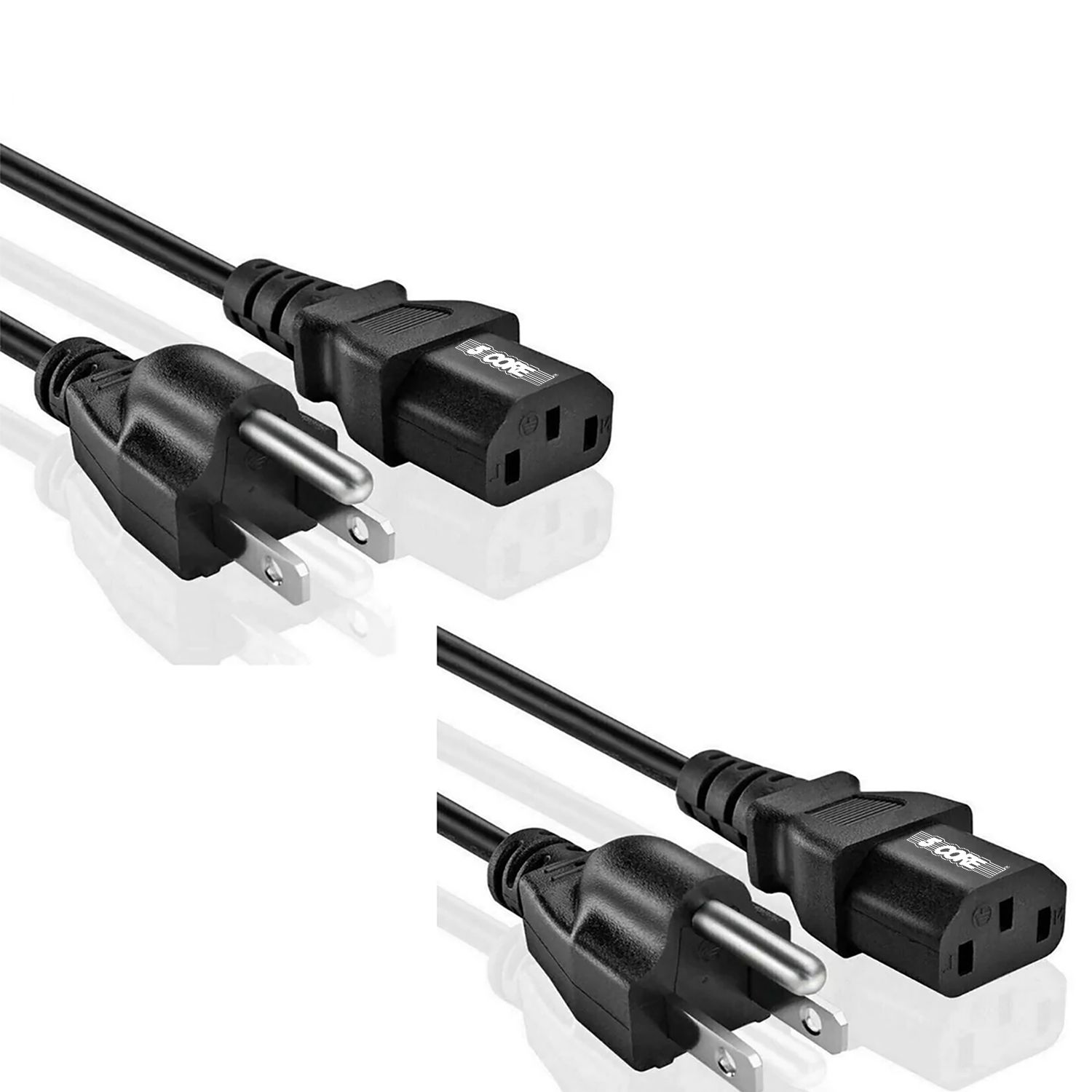 5 Core 6 Feet 3 Prong Replacement AC Wall Power Cord for LCD Computer Monitor PS3 Premium Quality Copper Wire - PC 1001 - Image 2