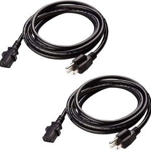 5 Core 6 Feet 3 Prong Replacement AC Wall Power Cord for LCD Computer Monitor PS3 Premium Quality Copper Wire - PC 1001
