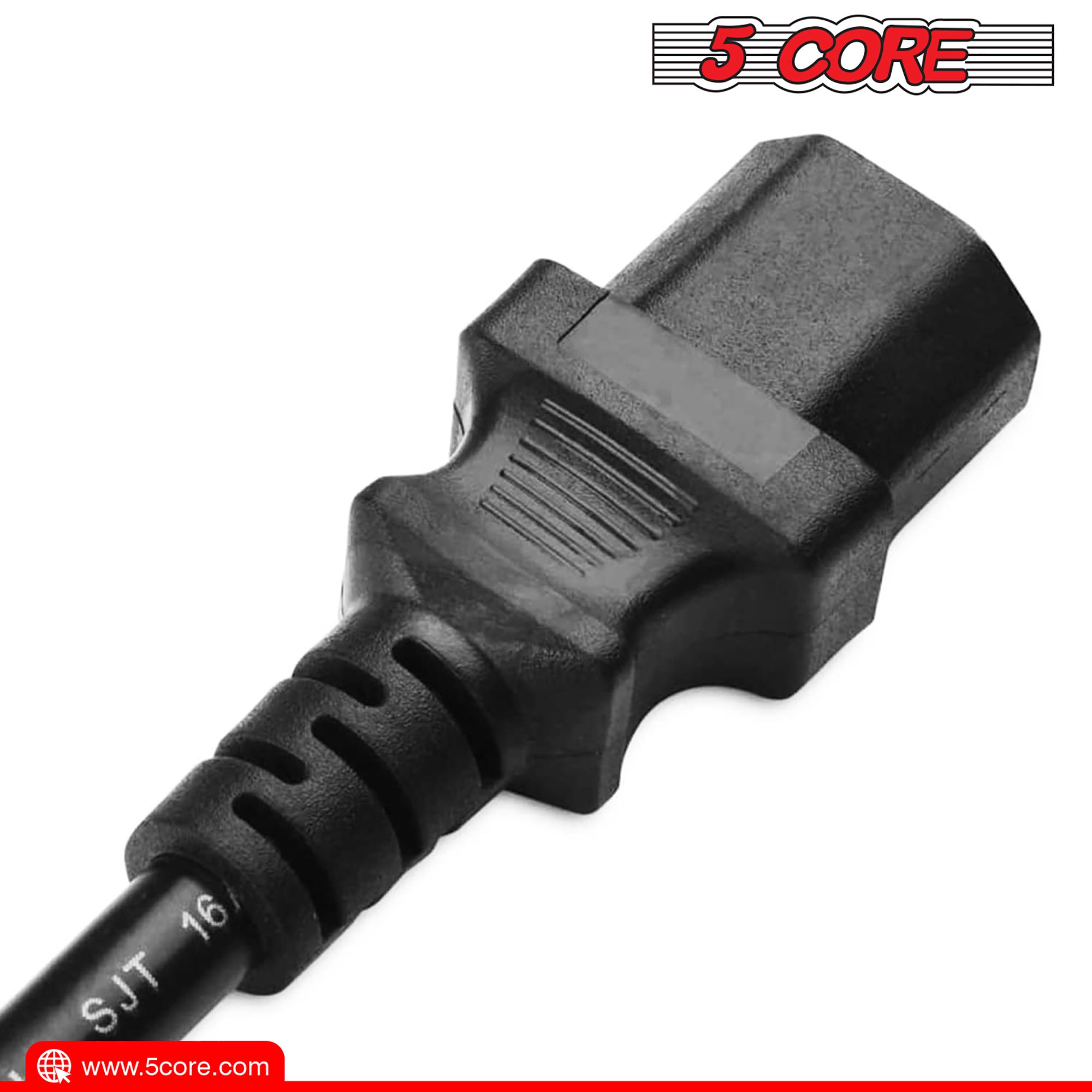 5 Core 6 Feet 3 Prong Replacement AC Wall Power Cord for LCD Computer Monitor PS3 Premium Quality Copper Wire - PC 1001 - Image 5