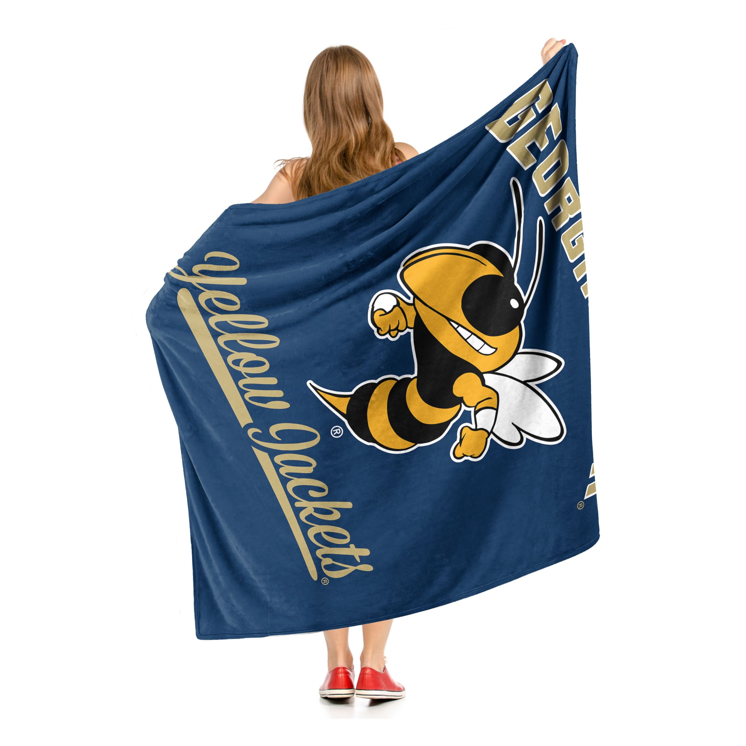 Georgia Tech OFFICIAL NCAA "Alumni" Silk Touch Throw Blanket; 50" x 60" - Image 2