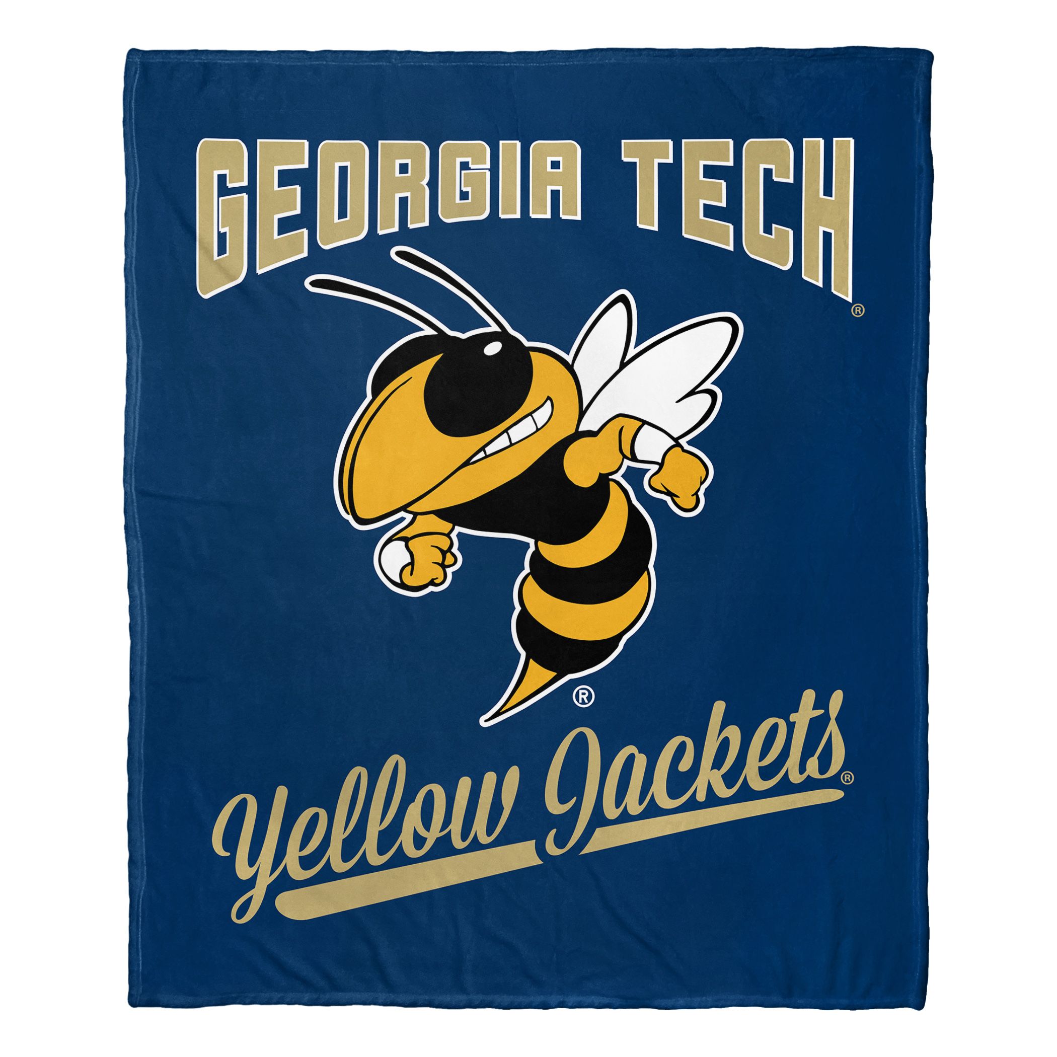 Georgia Tech OFFICIAL NCAA "Alumni" Silk Touch Throw Blanket; 50" x 60"