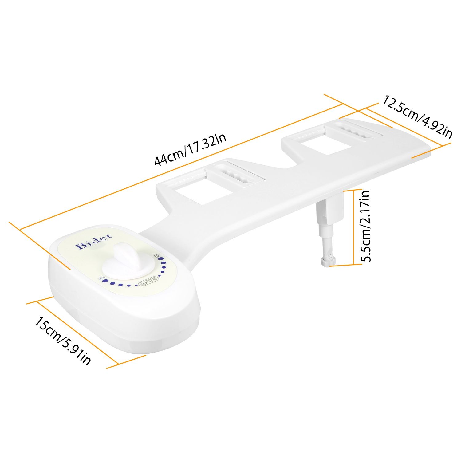 Bidet Fresh Water Spray No Electric Mechanical Bidet Toilet Seat Attachment - Image 7