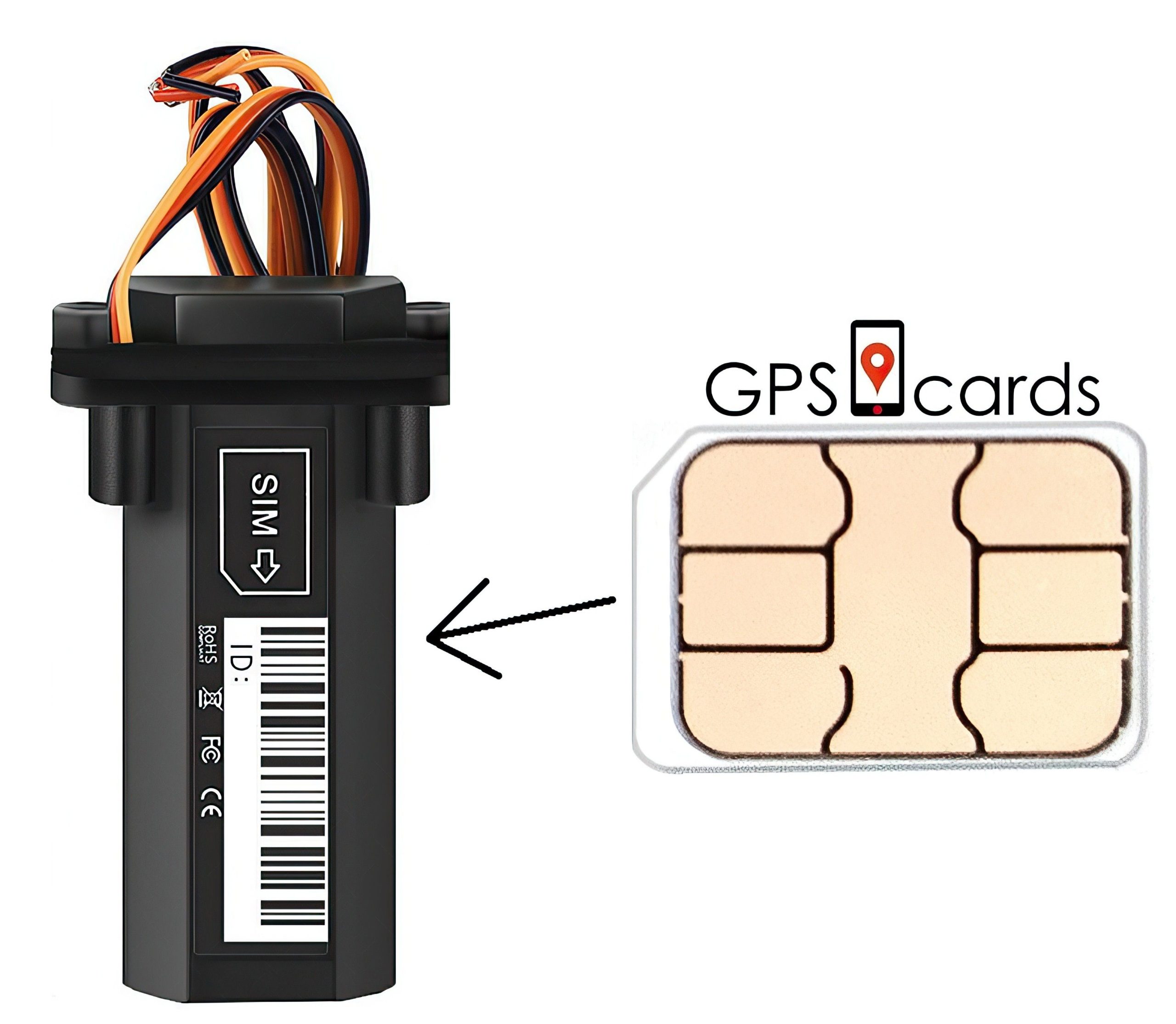 GPS.cards SIM for Totem Tech - AT09 Location Finder includes GPS Platform