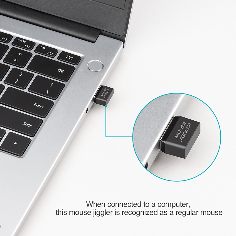 RT301 Mouse Jiggler Mouse Mover Wiggler Undetectable Shaker USB Port for Computer Laptop, Keeps PC Awake, Simulate Mouse Movement to Prevent Computer Laptop Entering Sleep, No Software Plug-and-Play - Image 2