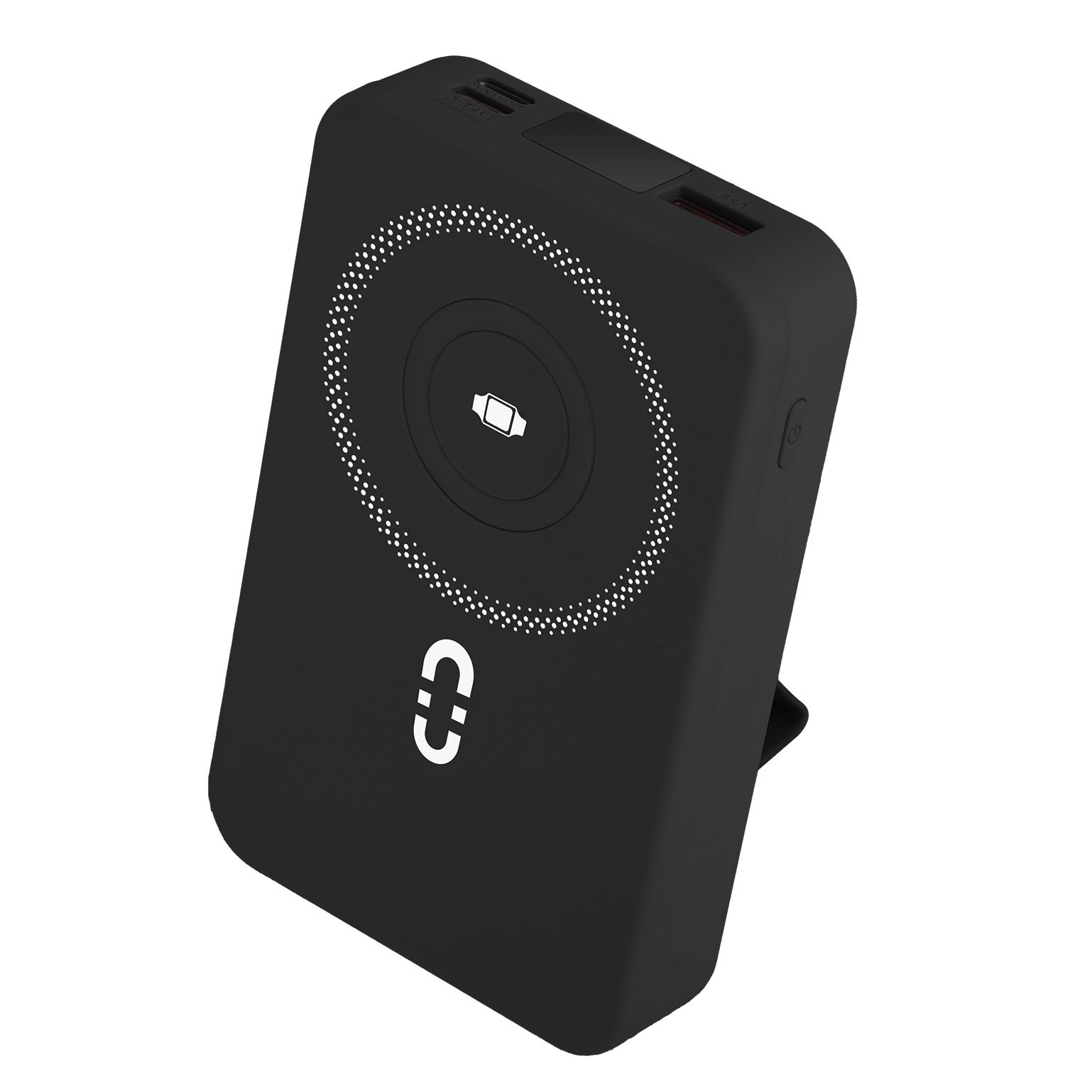 3 In 1 10000mAh MagSafe Fast Charging Power Bank PD20W Portable Charger with 2 Built In Cables Stand Fit for IOS Phone 16 15 13 Series And More