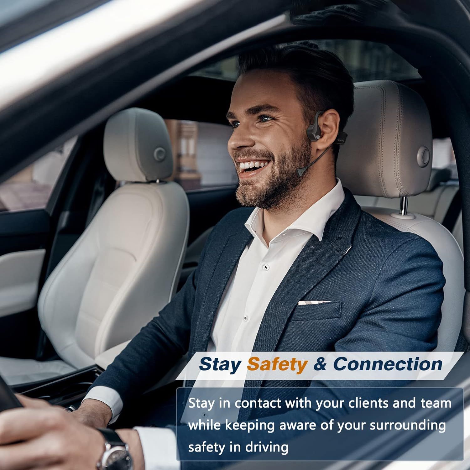 Bone Conduction Open-Ear Bluetooth Headset for US Resellers – DSP Noise-Canceling Boom Mic, 8 H Battery & Titanium Frame – Dropship Ready - Image 2