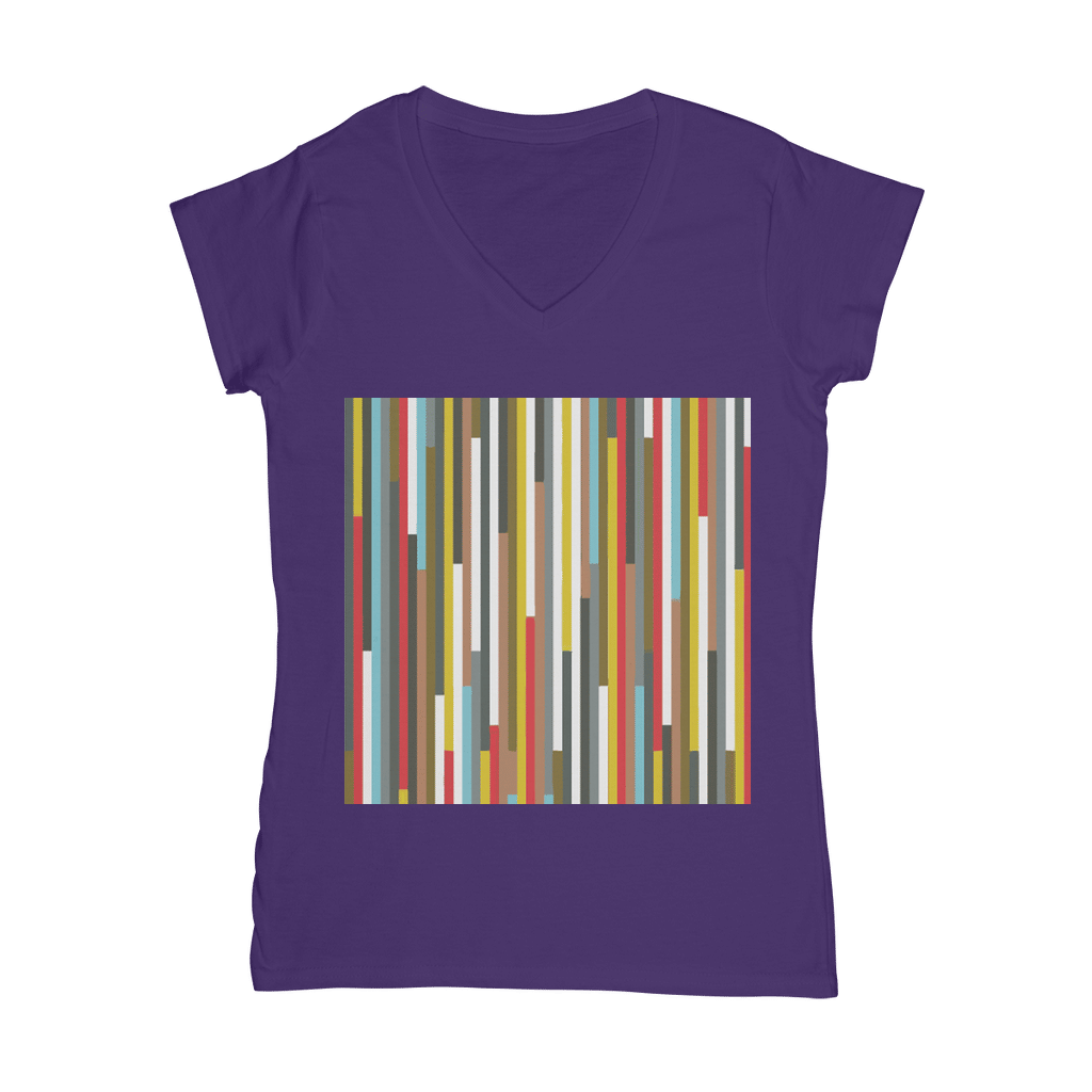 Abstract Art Classic Women's V-Neck T-Shirt