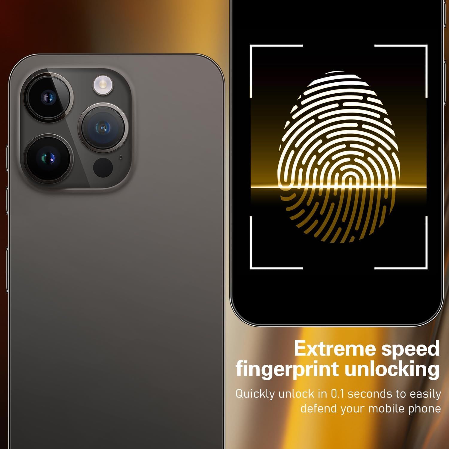 Unlocked Android Phone A15 PROMAX Android 13 Cell Phone with Dynamic Island 6GB+256GB 6800mAh,Fast Charging,HD Screen 48MP+108MP Camera Cell Phone with 5G Dual SIM Smart Phone - Image 2