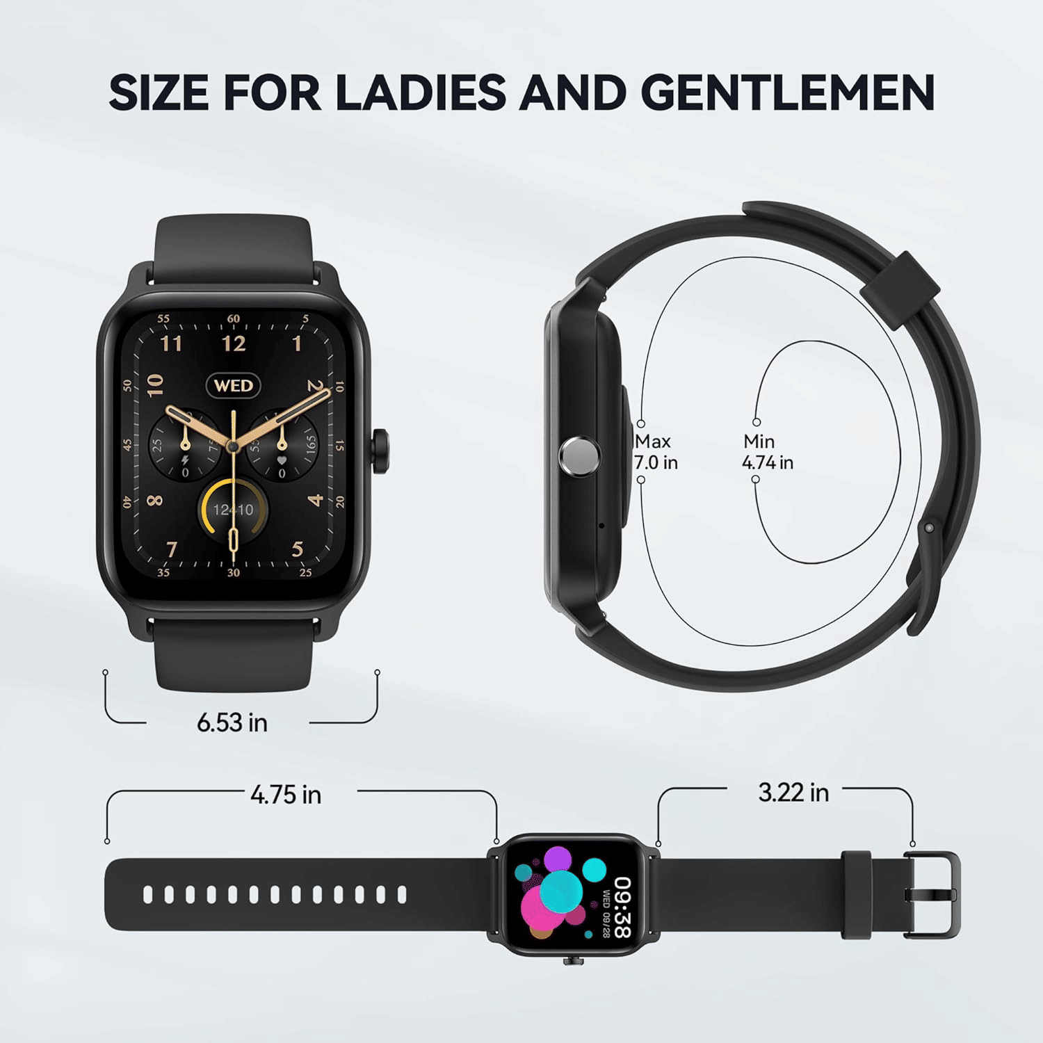 Smart Watch for Men(Answer/Make Call),Alexa Built-in,1.8"Fitness Tracker with Heart Rate Sleep SpO2 Monitor,100 Sport Mode,5ATM Waterproof,Activity Trackers and Smartwatches for iOS and Android Phones - Image 2