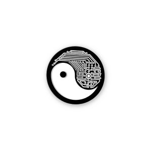 Yin Yang Tech Enamel Pin